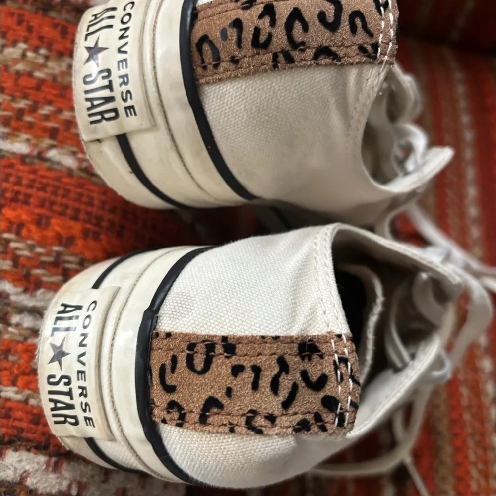 Women's Converse CTAS Leopard Lift Ox Low, 565626C Natural Ivory 7.5 - Picture 10 of 10